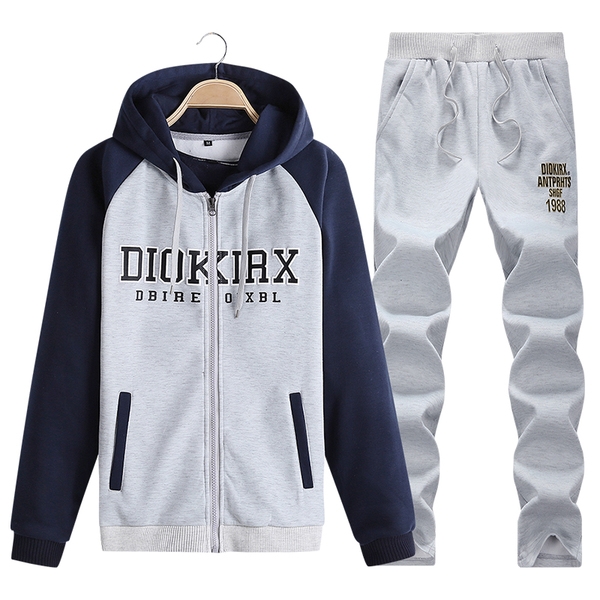 Ανδρικά και γυναικεία αθλήματα και casual σετ σε διάφορα σχέδια άνοιξη-φθινόπωρο δύο μέρη κόκκινο, μπλε, γκρι χρώμα