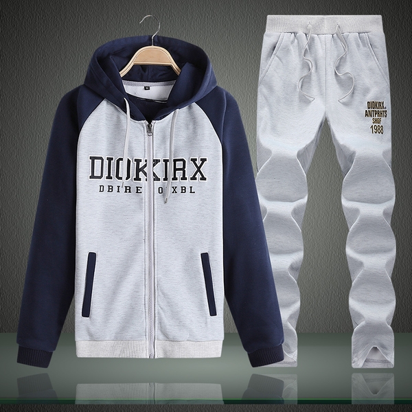 Ανδρικά και γυναικεία αθλήματα και casual σετ σε διάφορα σχέδια άνοιξη-φθινόπωρο δύο μέρη κόκκινο, μπλε, γκρι χρώμα