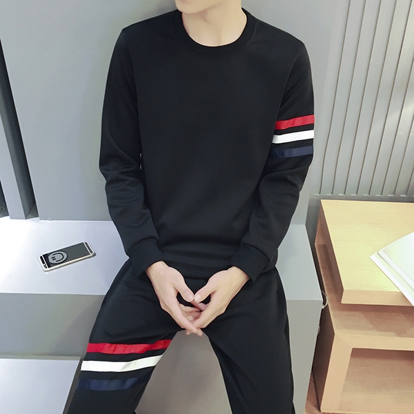 Мъжки анцуг за спорт и ежедневие с интересен дизайн и 3D модели пролетни и есенни