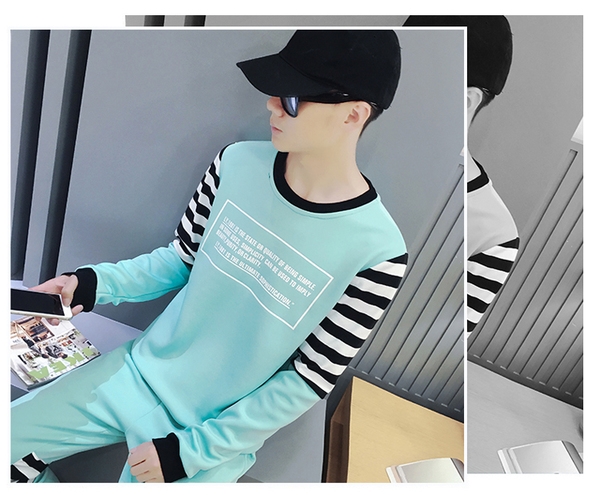 Мъжки анцуг за спорт и ежедневие с интересен дизайн и 3D модели пролетни и есенни