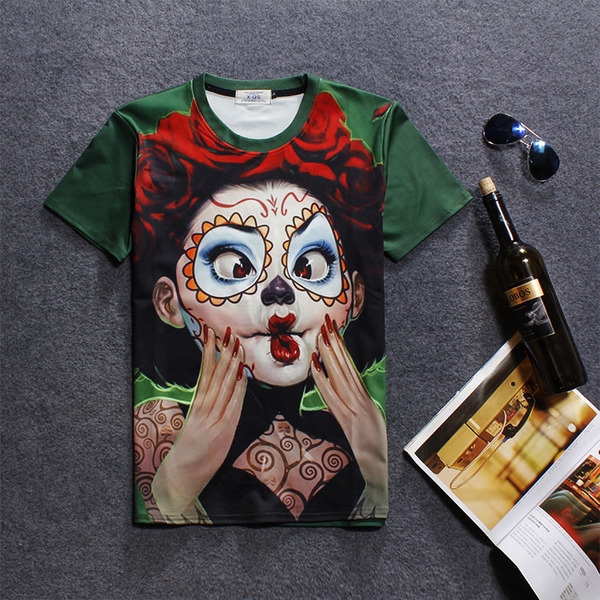 Ανδρών και γυναικών 3D άνοιξη και το καλοκαίρι T-shirts