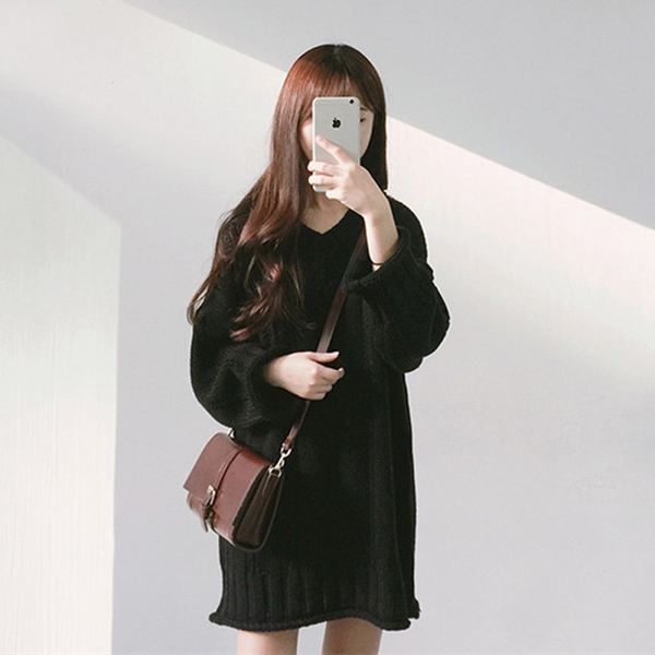 Γυναικείο μπλουζοφόρεμα  σε μεγάλη ποικιλία σε μαύρο, μπορντό και μπεζ χρώμα