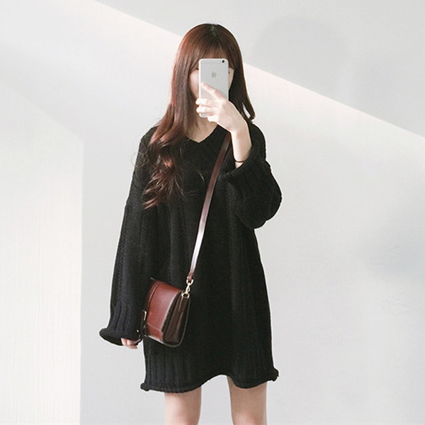 Γυναικείο μπλουζοφόρεμα  σε μεγάλη ποικιλία σε μαύρο, μπορντό και μπεζ χρώμα