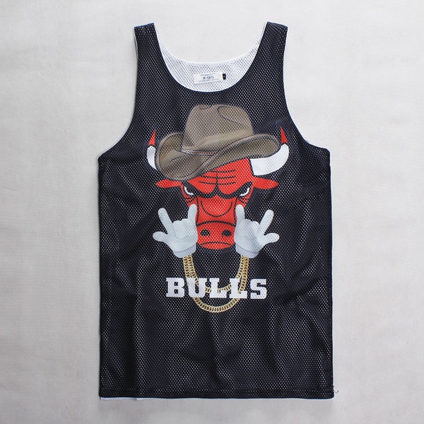 Мъжки дишащи удобни спортни 3D летни потници Чикаго Булс, Хип-Хоп, Миньоните анимирани