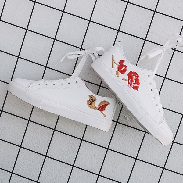 Γυναικεία αθλητικά  πάνινα παπούτσια - ροζ και λευκά