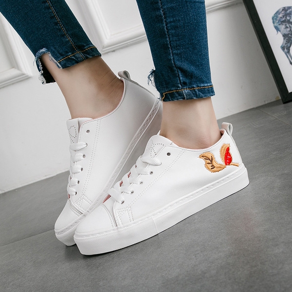 Γυναικεία αθλητικά  πάνινα παπούτσια - ροζ και λευκά