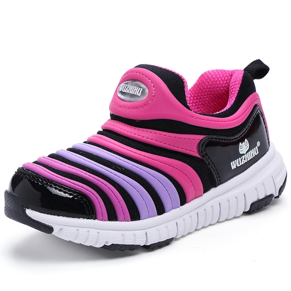 Παιδικά πάνινα παπούτσια για κορίτσια και αγόρια χωρίς κορδόνια σε γκρι, μαύρο, μοβ και ροζ  - αναπωεύσιμα