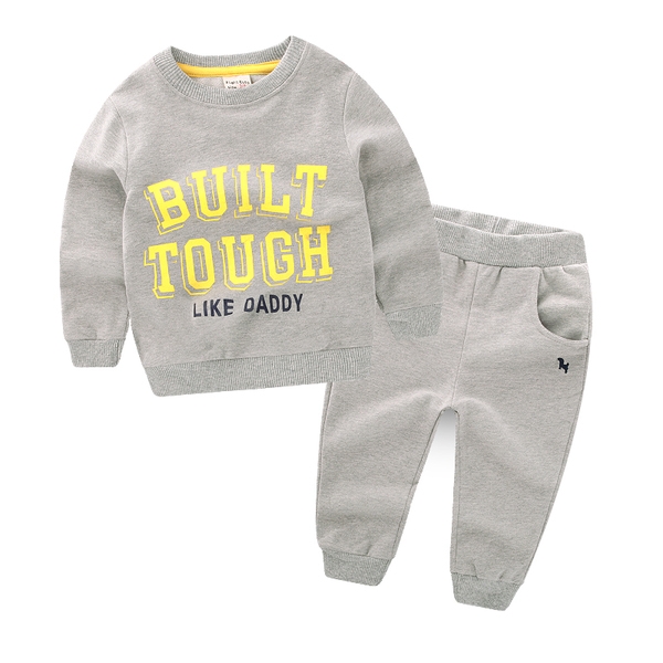 Παιδική φόρμα  μπλούζα και παντελόνια σε γκρι και σκούρο μπλε χρώμα