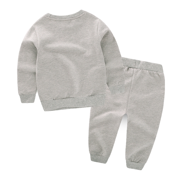 Παιδική φόρμα  μπλούζα και παντελόνια σε γκρι και σκούρο μπλε χρώμα