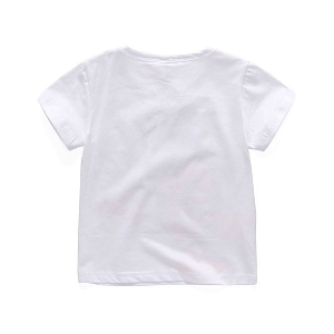 Детска бяла тениска с къс ръкав и дънки с МИКИ МАУС за момчета