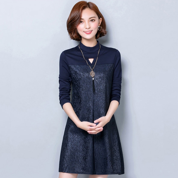 Οι γυναίκες φορέματα με μακριά μανίκια φθινόπωρο και την άνοιξη σε τρία χρώματα και μοντέλα maxi