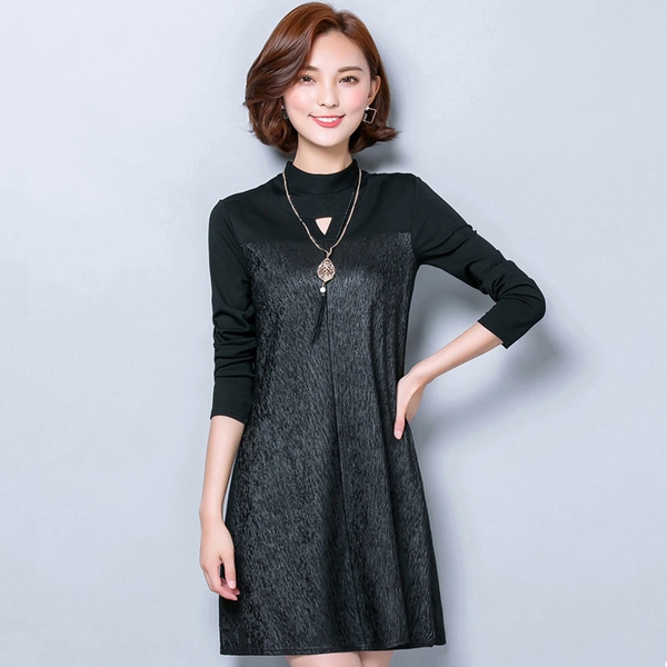 Οι γυναίκες φορέματα με μακριά μανίκια φθινόπωρο και την άνοιξη σε τρία χρώματα και μοντέλα maxi