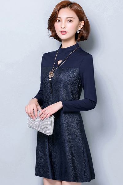 Οι γυναίκες φορέματα με μακριά μανίκια φθινόπωρο και την άνοιξη σε τρία χρώματα και μοντέλα maxi