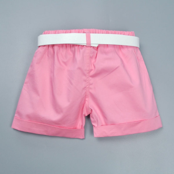 Παιδικό καλοκαιρινό σετ για κορίτσια  T-shirt και ροζ short παντελόνι