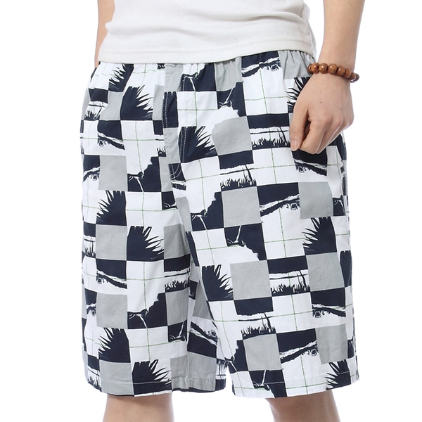 Ανδρών το καλοκαίρι σορτς - σορτς για την παραλία και τις καθημερινές χρώμα λευκό τοπ μοντέλα
