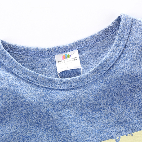 Παιδικό σετ για αγόρια και κορίτσια -  μπλούζα με κοντά μανίκια και παντελόνια σε πράσινο, μπλε, γκρι, ροζ και πορτοκαλί χρώμα