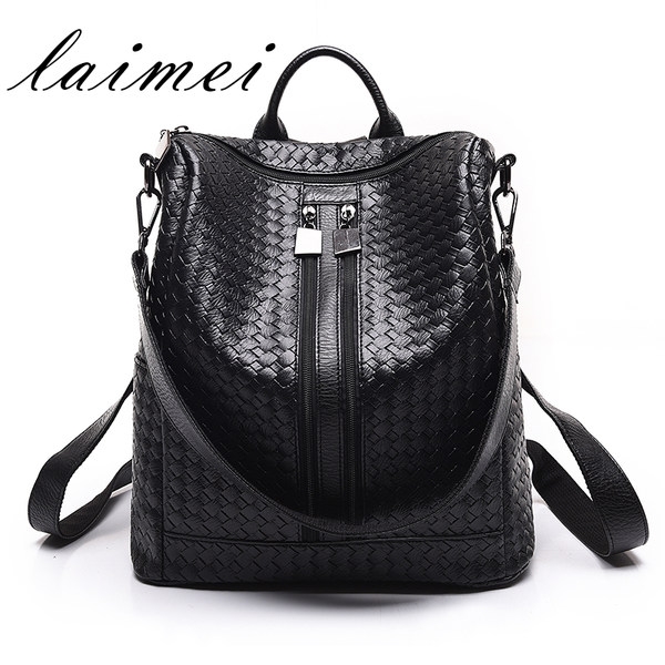 Κομψό γυναικείο σακίδιο σε δύο μαύρα μοντέλα