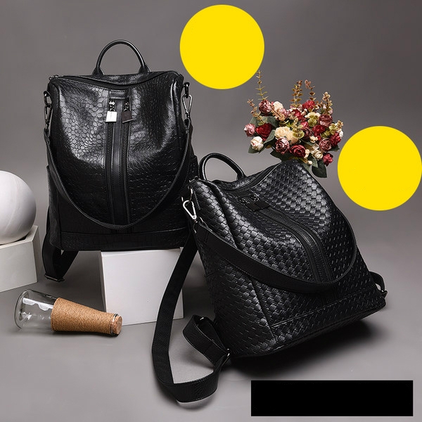 Κομψό γυναικείο σακίδιο σε δύο μαύρα μοντέλα