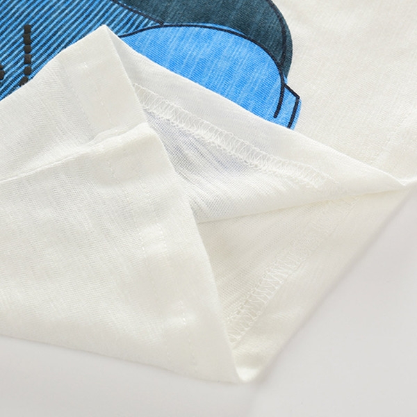 Παιδικό σετ  - μπλούζα με κοντό μανίκι με εικόνα δεινόσαυρου και παντελόνια μικρού μήκους