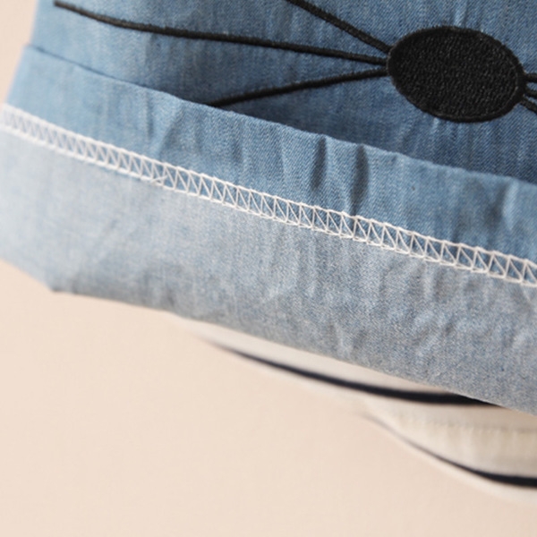 Ριγέ Ππιδικό φόρεμα με μια εικόνα του ποντικιού για τα κορίτσια