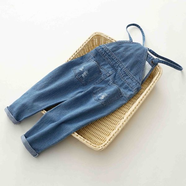 Κομψό παιδικό ολόσωμο παντελόνι για κορίτσια με υψηλή μέση