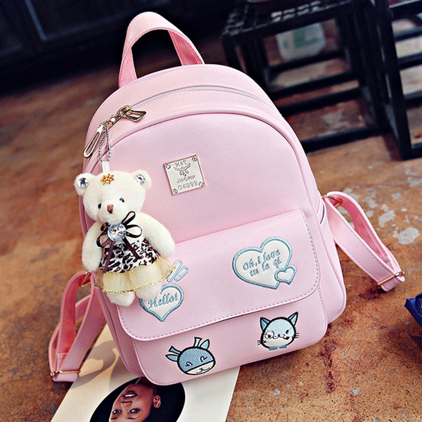 Γυναικείο  σακίδιο με κινούμενα σχέδια και τις καρδιές