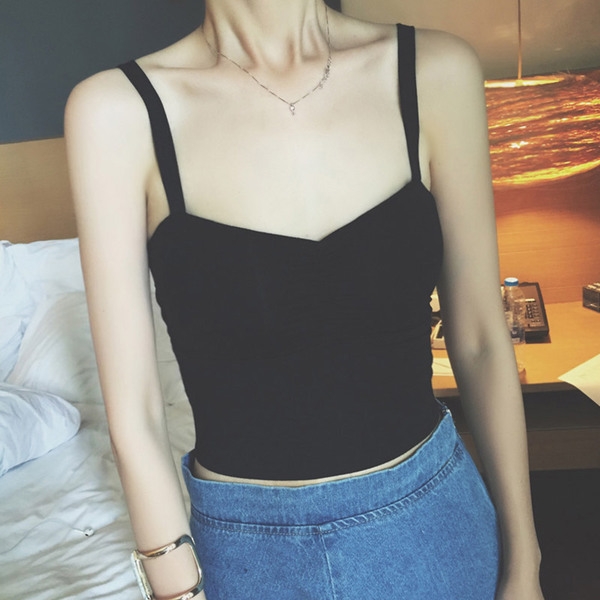 Κυρίες καλοκαίρι γιλέκο σταυρό πίσω σε μαύρο και άσπρο