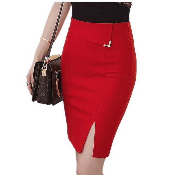 Дамска ластична пола в няколко цвята 