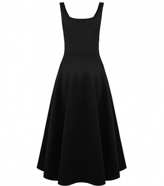 Дамска рокля в черен и бял цвят