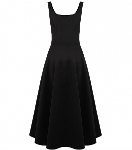 Дамска рокля в черен и бял цвят