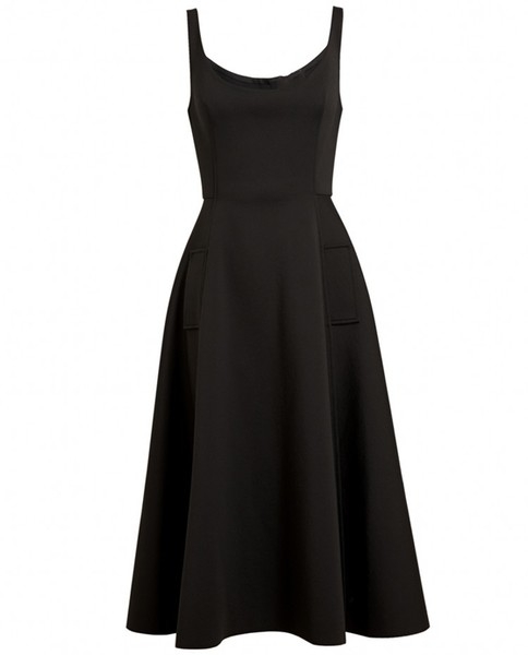 Дамска рокля в черен и бял цвят