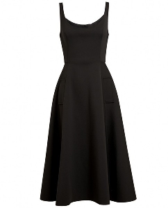 Дамска рокля в черен и бял цвят