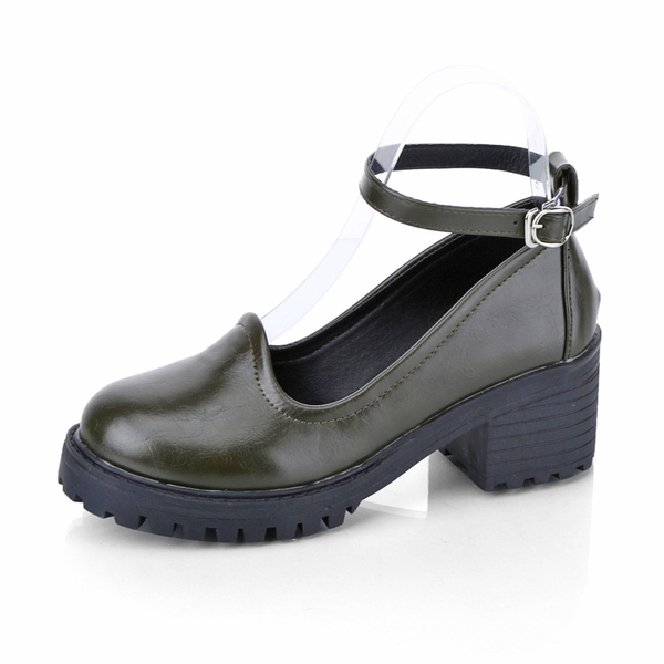 Дамски стилни затворени сандали с лек ток в черен, сив, бежов, тъмнозелен цвят