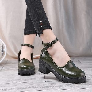 Дамски стилни затворени сандали с лек ток в черен, сив, бежов, тъмнозелен цвят
