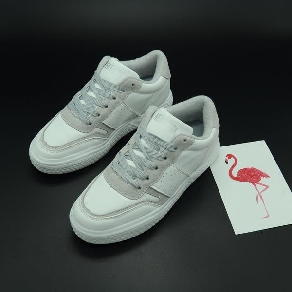 Дамски спортни маратонки с дебела подметка в бял и розов цвят