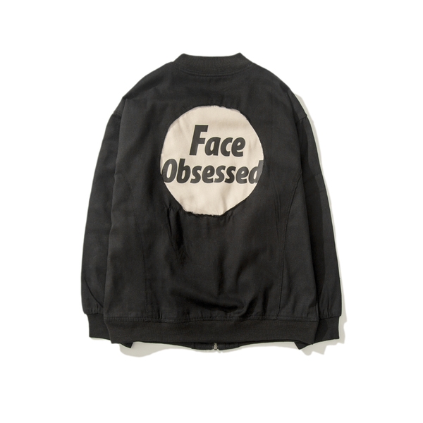 Мъжко тънко пролетно есенно яке "Face obsesedd" два модела черно и бежово