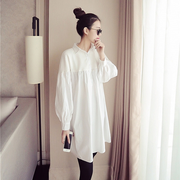 Дамска памучна риза за бременни жени