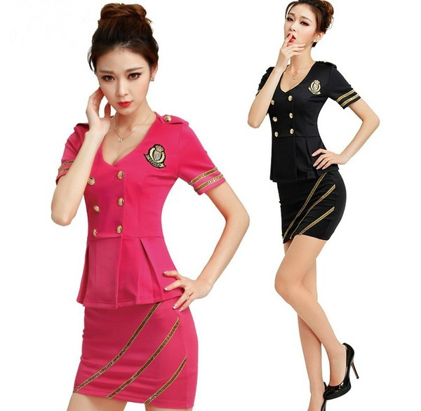 Дамски летен елегантен комплект от риза с къс ръкав и къса пола четири модела розов, бял, син, черен