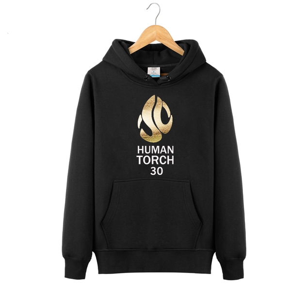 Мъжки спортен суичър с дълги ръкави пролетен и есенен с качулка черен сив с различни изображения