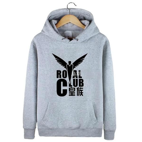 Мъжки пролетно-есенни суичери с дълъг ръкав и качулка в няколко цвята черен, син, сив, червен