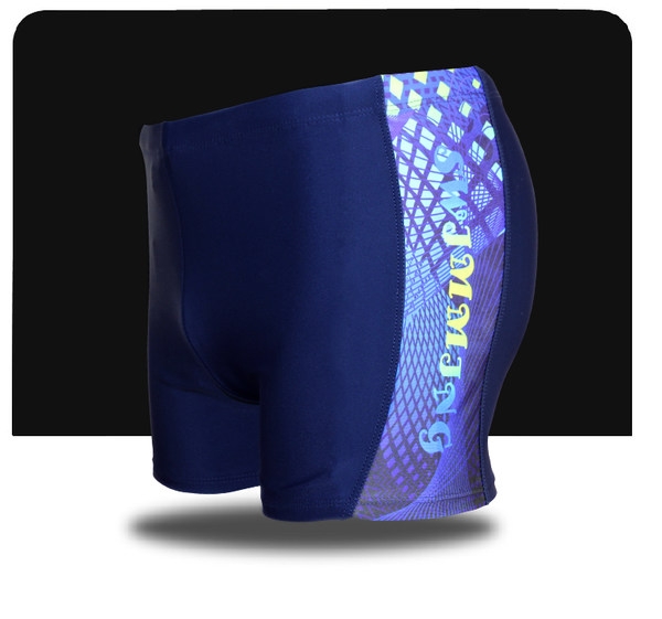 Мъжки бански тип боксер два модела в преобладаващо черен и син цвят  