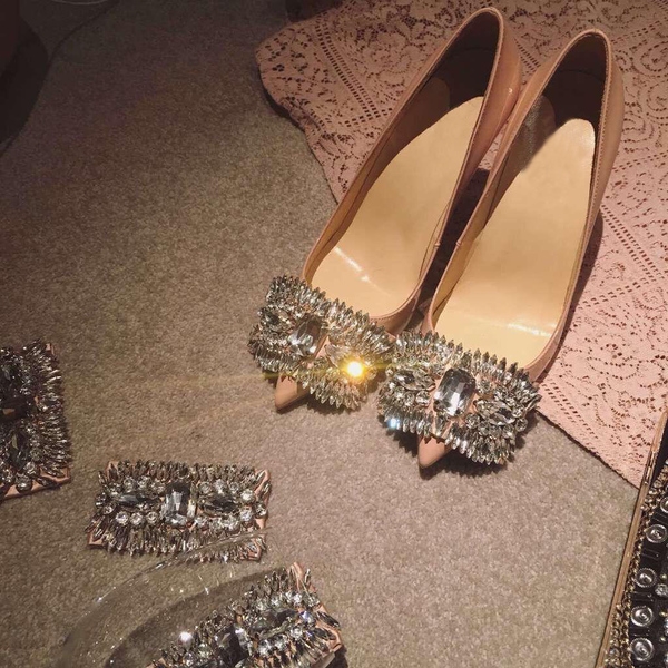 Дамски супер луксозни обувки за официални поводи или елегантен стил