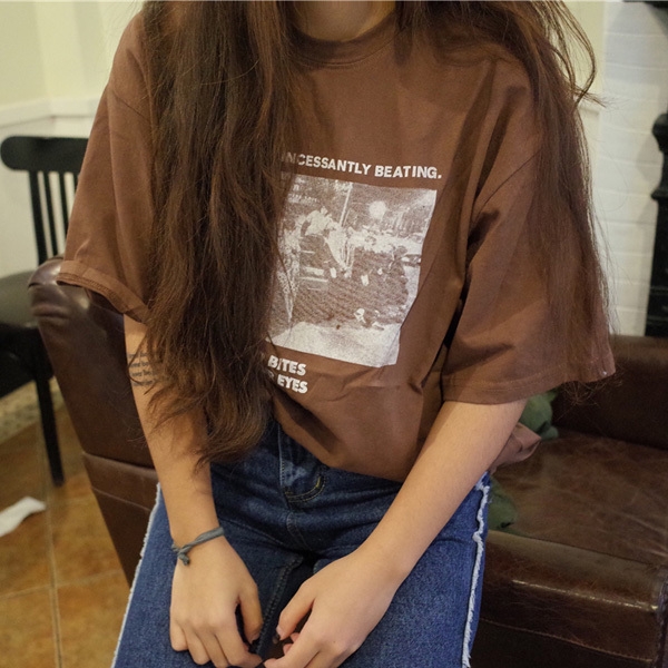 Широка небрежна тениска в 3 цвята