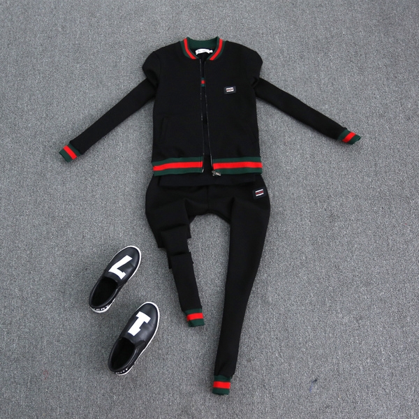 Дамски екип за спорт и ежедневие с ластик