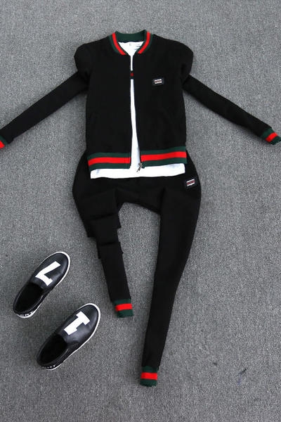 Дамски екип за спорт и ежедневие с ластик