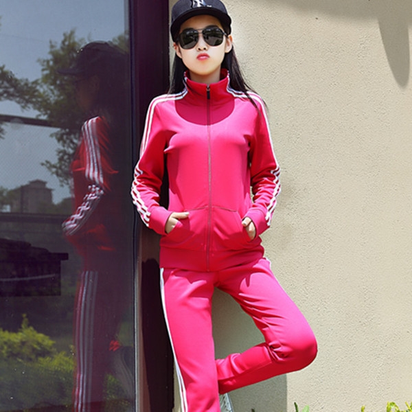 Дамски нов спортен екип с бели кантове: 7 цвята