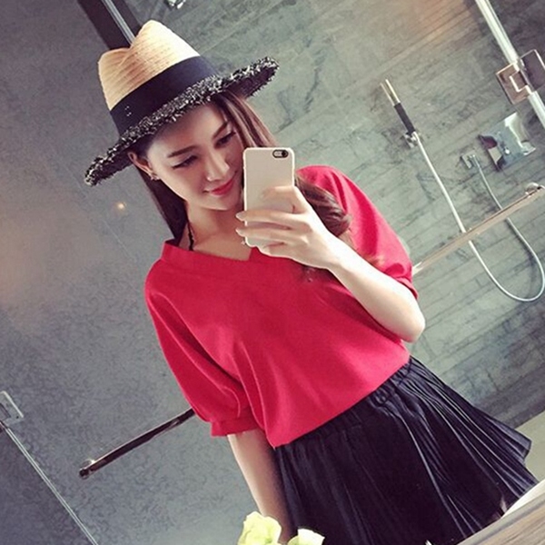 Дамски елегантни ризи с къс ръкав различни модели и цветове