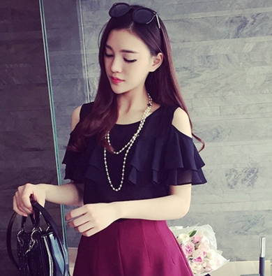 Дамски елегантни ризи с къс ръкав различни модели и цветове