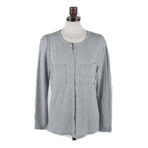 Семпла памучна риза с къс и с дълъг ръкав