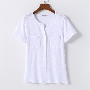 Απλό βαμβακερό πουκάμισο, κοντό και μακρύ μανίκι